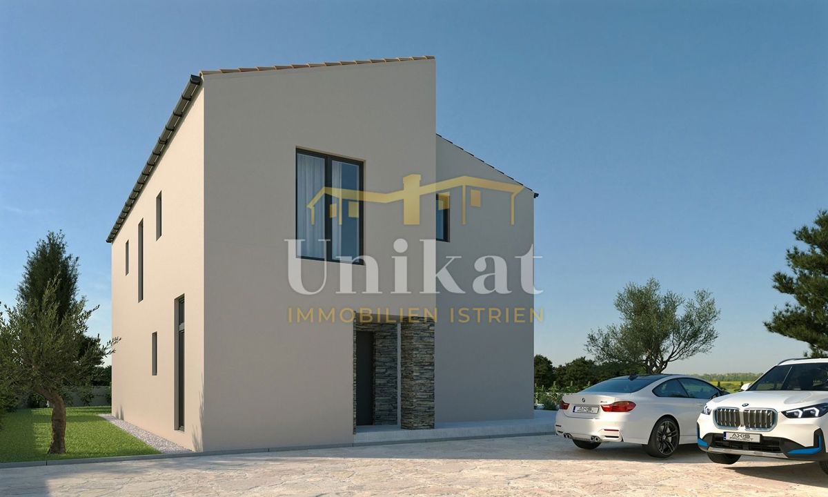 Progetto di nuova costruzione - casa con piscina